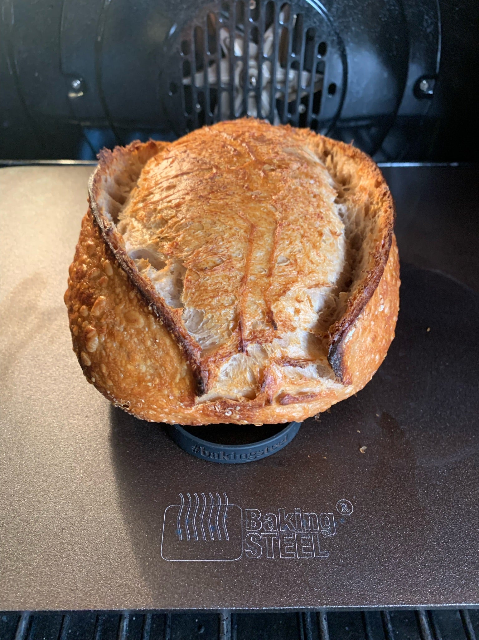 Roast bread with cast iron combo cooker 