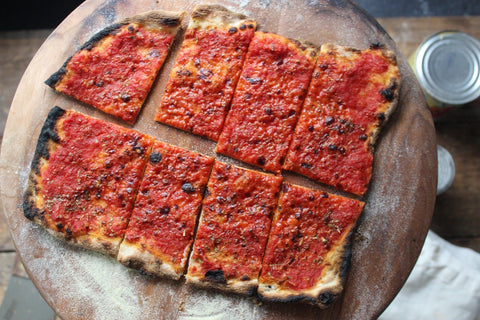 The Original Tomato Pizza - Baking Steel