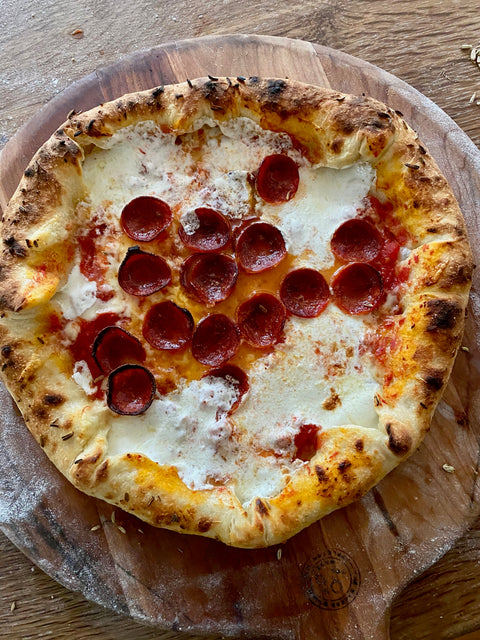 Stuffed Crust and Pepperoni Pizza