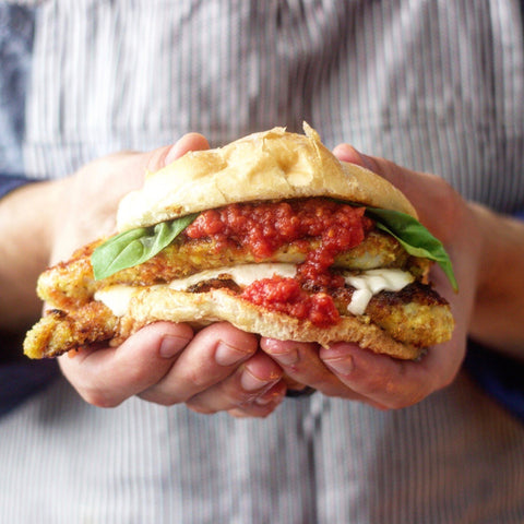 crispy chicken parmesan sandwich