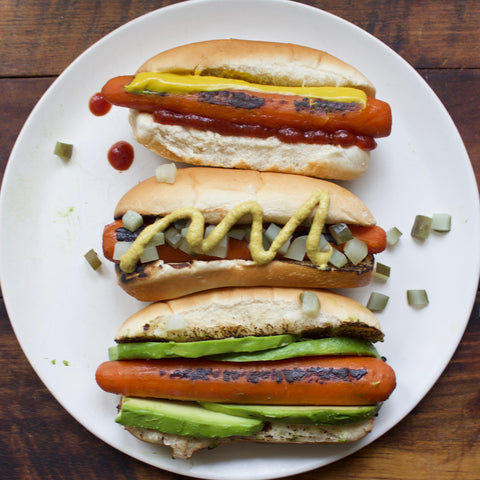 Sous Vide Carrot Hot Dogs