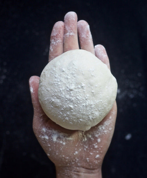 Making a dough ball with 72 hour dough