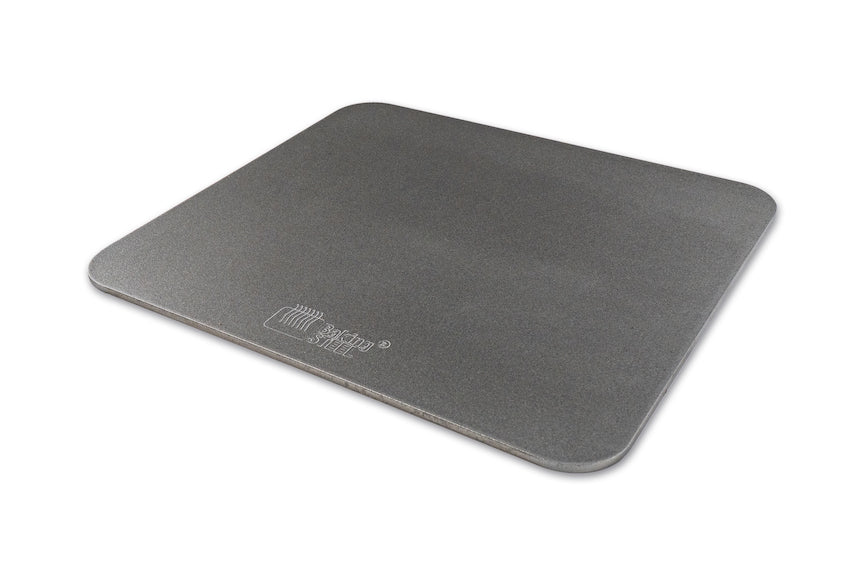 VEVOR Pizza Steel, 20 x 14 x 3/8 Pizza Steel Plate for Oven,  Pre-Seasoned Carbon Steel Pizza Baking Stone with 20X Higher Conductivity,  Heavy Duty
