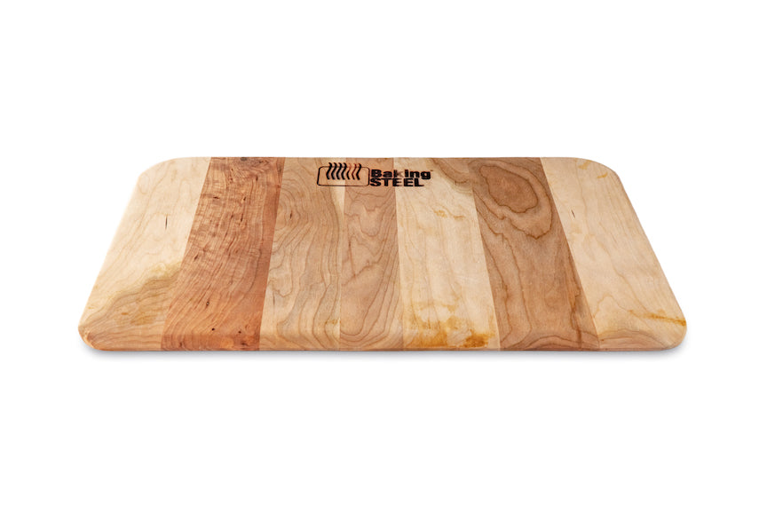 Cherry Wood 20"x14" Bread Board PLUS Peel - Baking Steel 